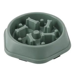 anti gulping slow feeder dog bowl (bone maze design)