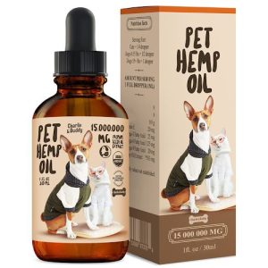 charlie & buddy premium hemp oil for pets 15,000,000 mg, 1 fl oz (30ml)